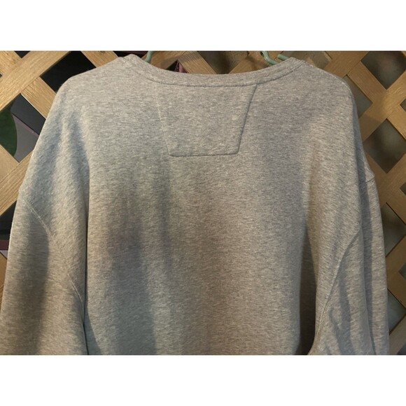 NAUTICA JEAN CO. Gray Logo Kangaroo Pocket Crewneck Sweatshirt Men's XL - Picture 6 of 7